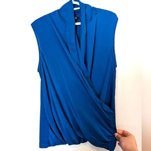 Theory Silk Wrap Top